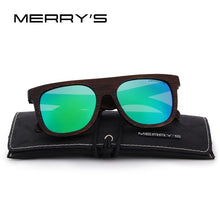 Load image into Gallery viewer, MERRY'S DESIGN Men Wooden Polarized Sunglasses HAND MADE 100% UV Protection S'5085