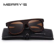 Load image into Gallery viewer, MERRY'S DESIGN Men Wooden Polarized Sunglasses HAND MADE 100% UV Protection S'5085